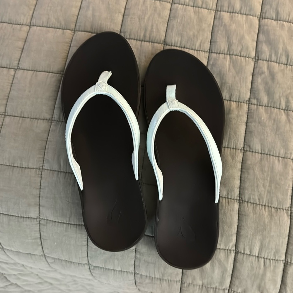 Olukai woman’s flip flops.
